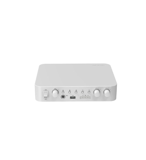Amplificador analógico Hikvision · 2 canales · 60 W · Bluetooth