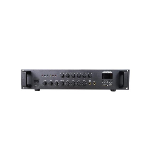 Amplificador analógico Hikvision DS-QAE0A120G1-VB6 · 6 zonas · 120 W · Bluetooth