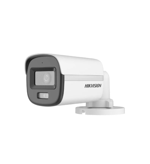 Cámara bullet Hikvision DS-2CE10DF0T-LPFS · 2 MP ColorVu · 2.8 mm · IR 20 m · audio