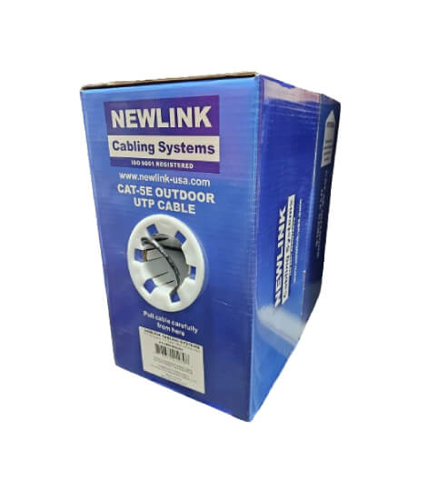 Cable UTP Newlink Cat5e exterior CMX · 4 pares · 24 AWG · 305 m · Negro
