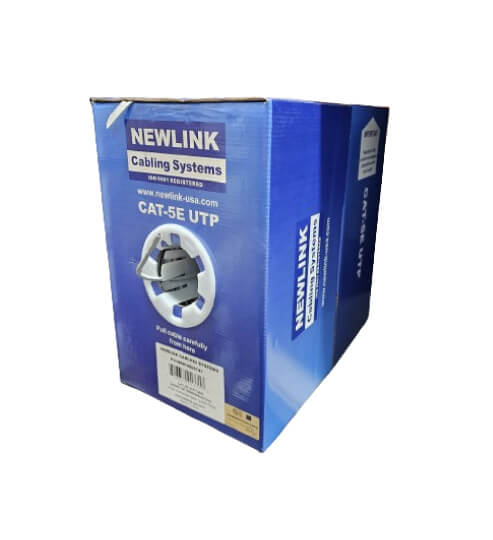 Cable UTP Newlink Cat5e interior CM · 4 pares · 24 AWG · 305 m · Gris