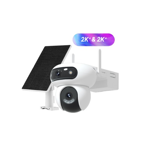 Cámara IP PT EZVIZ CS-HB90X · dual 4MP + 4MP · WiFi/4G · panel solar 8W