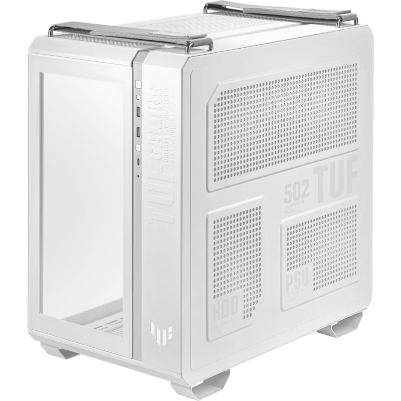 Case ASUS TUF Gaming GT502 · doble cámara · ARGB · blanco