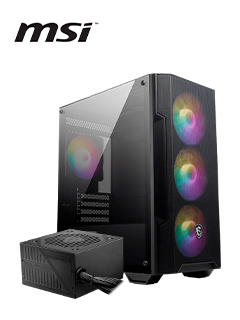 Case MSI MAG Forge M100A Micro ATX · fuente 600W