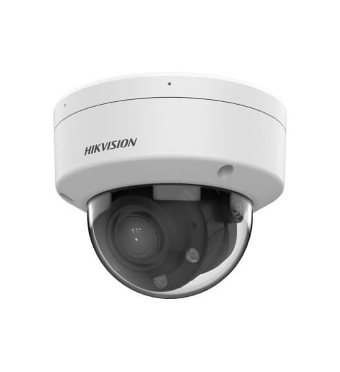 Cámara domo IP Hikvision DS-2CD1743G2-LIZU · 4 MP · Dual Light · 2.8-12 mm · IR 30 m