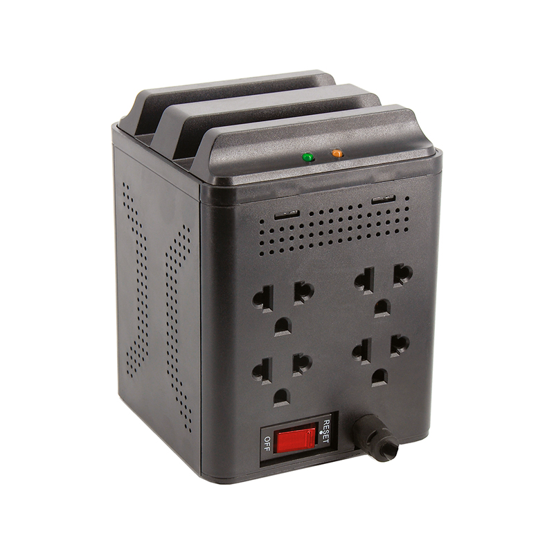 Estabilizador CDP R-AVR1004i · 1000VA/500W · 4 salidas · 4 USB