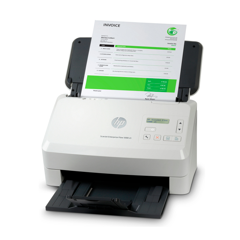 Escáner HP ScanJet Enterprise Flow 5000 s5 · 600 dpi · USB 3.0