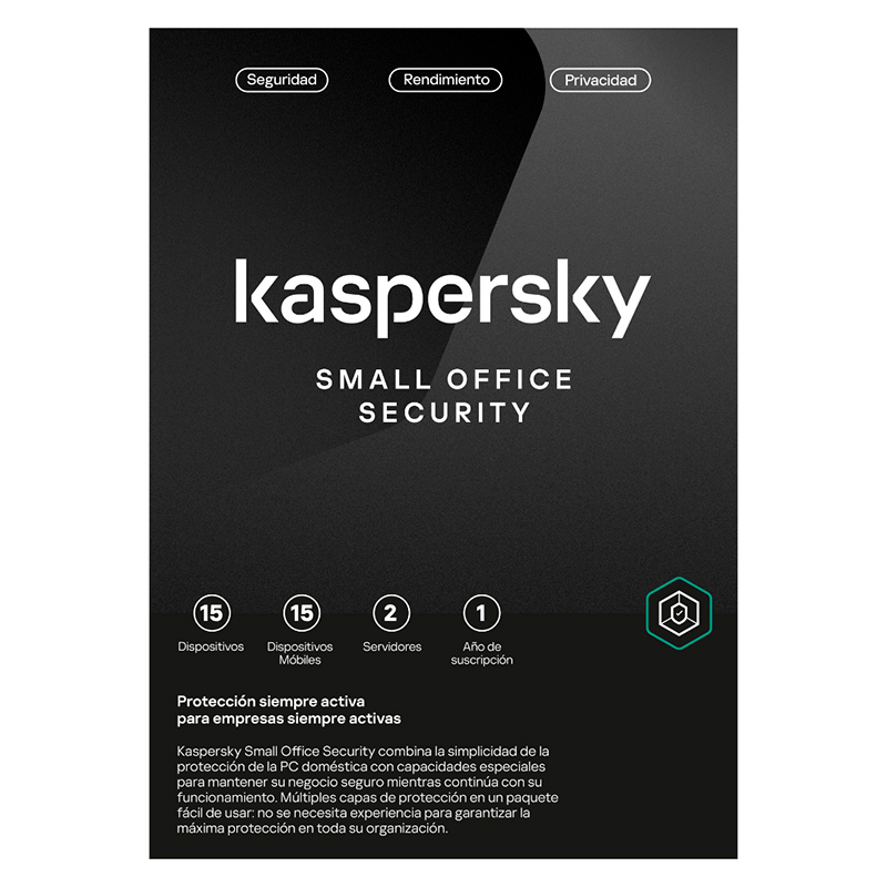 Kaspersky Small Office Security · 15 PC · 1 año