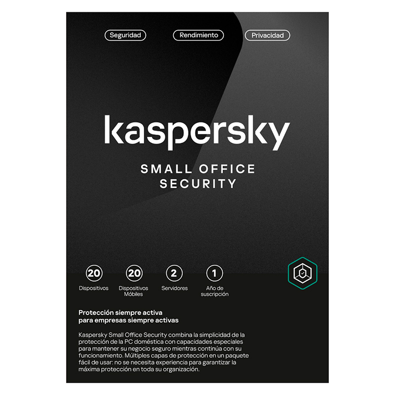 Kaspersky Small Office Security · 20 PC · 1 año