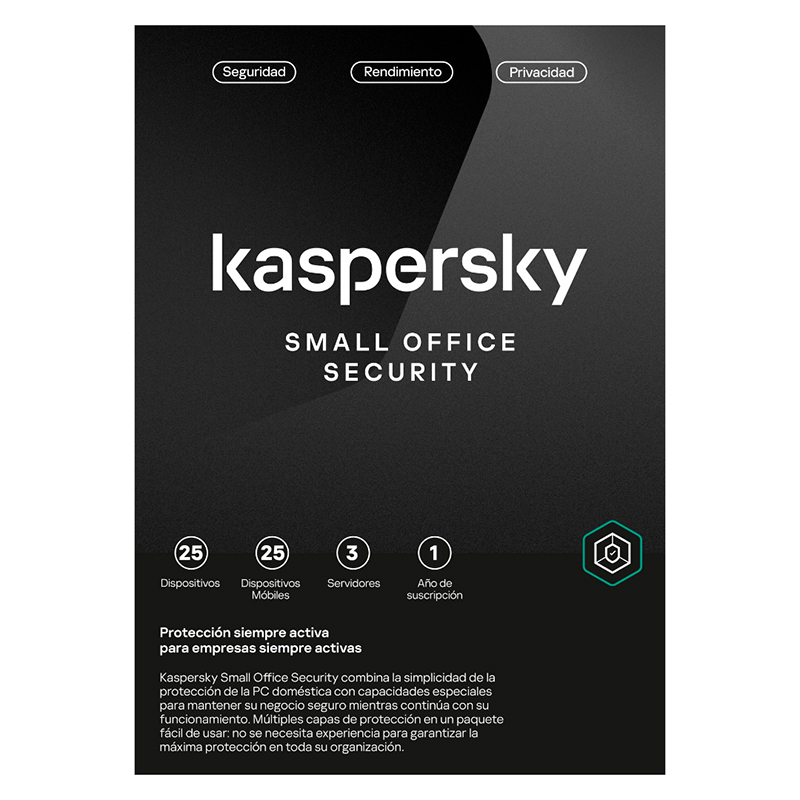 Kaspersky Small Office Security · 25 PC · 1 año