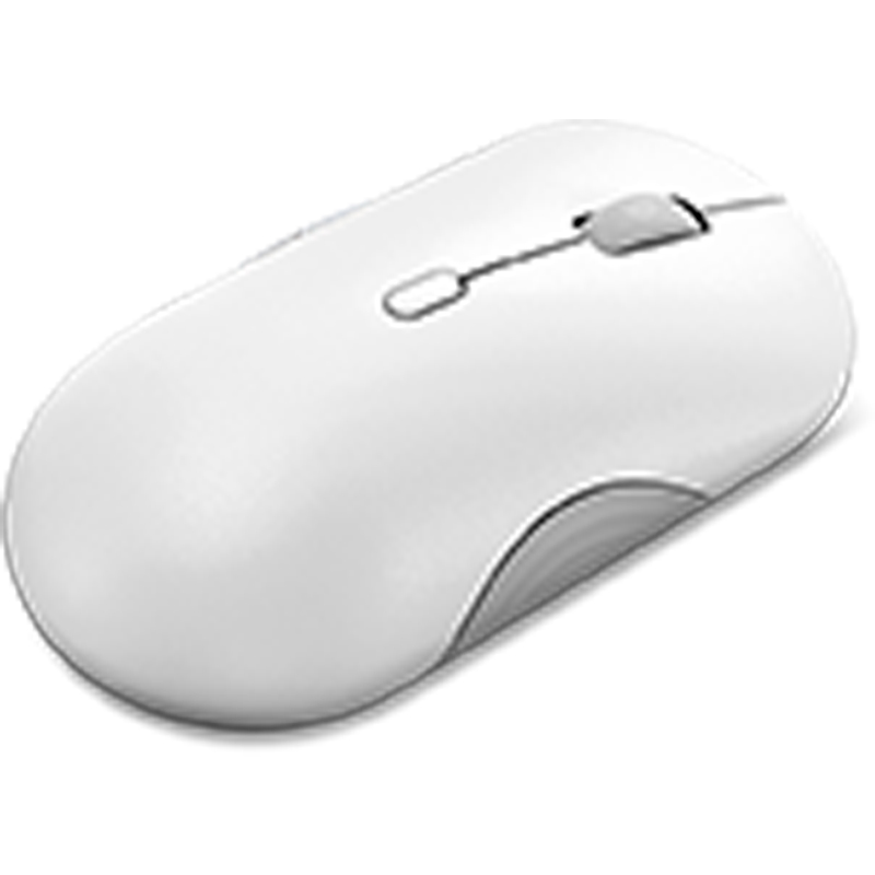 Mouse inalámbrico silencioso Lenovo 700 · Bluetooth 5.3 y 2.4GHz · 4000 DPI · Blanco
