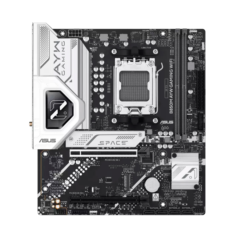 Placa madre ASUS B850M AYW Gaming WiFi · AM5 · DDR5 · Micro ATX