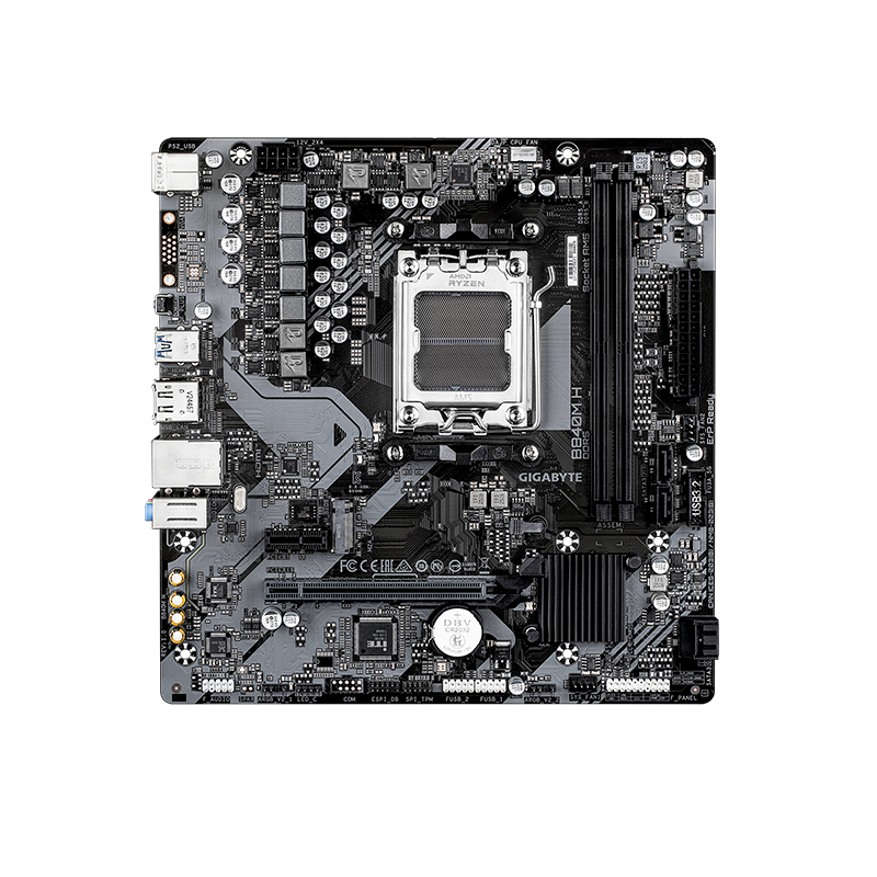 Placa madre Gigabyte B840M H · AM5 · DDR5 · Micro ATX