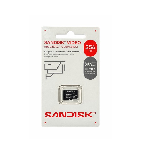 Tarjeta microSD SanDisk · 256 GB · 500 ciclos