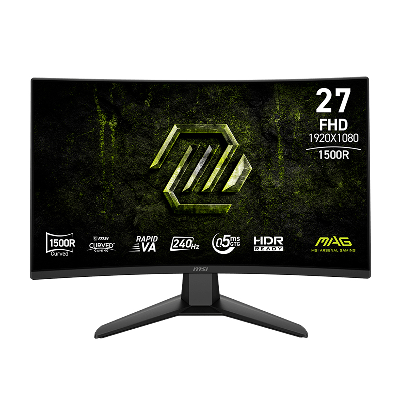 Monitor gamer curvo MSI MAG 274CF X24 27" · Full HD Rapid VA · 240 Hz · 0.5 ms
