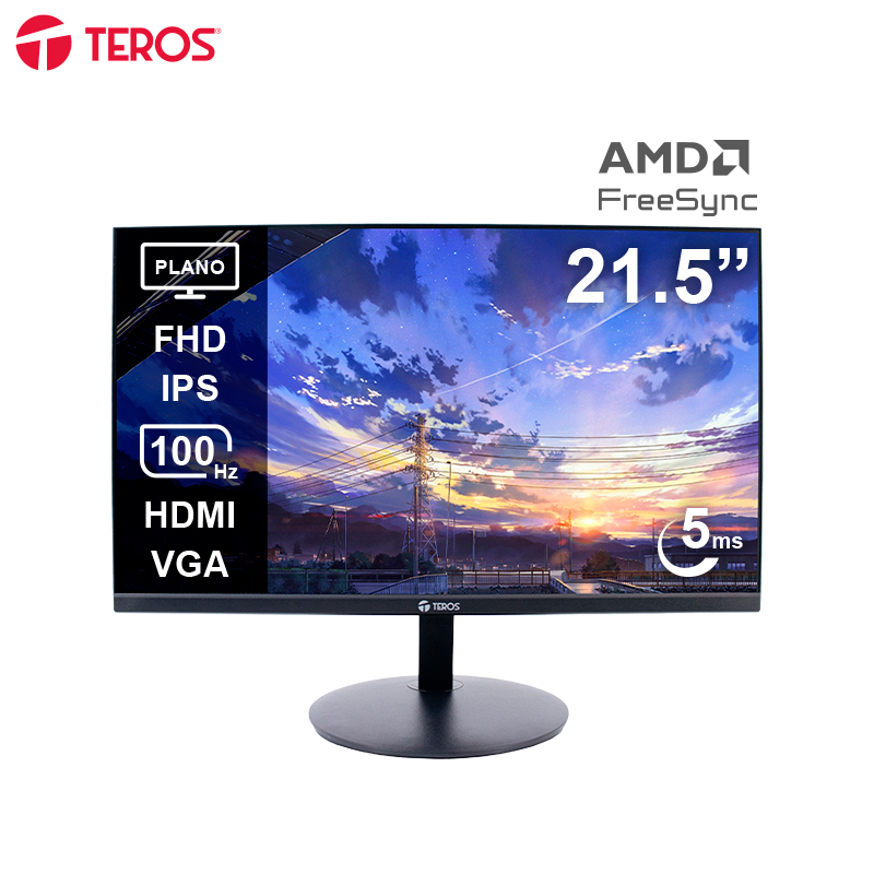 Monitor Teros TE-2130CS 21.5" · Full HD IPS · 100 Hz · 5 ms