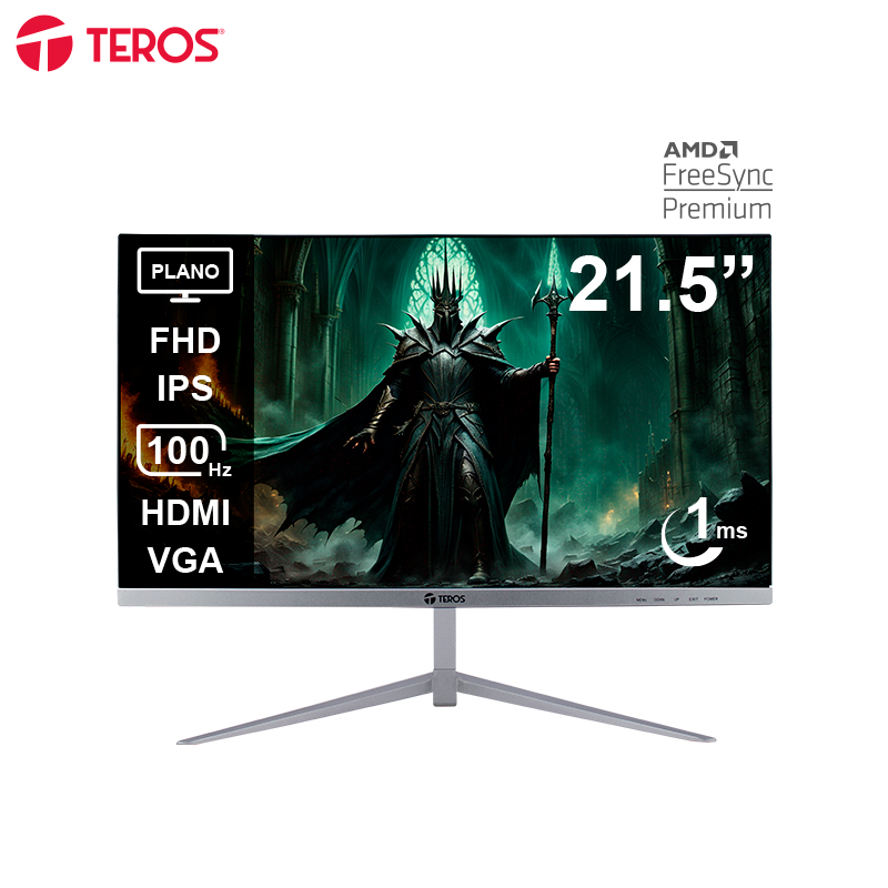 Monitor Teros TE-2127S 21.5" · Full HD IPS · 100 Hz · 1 ms