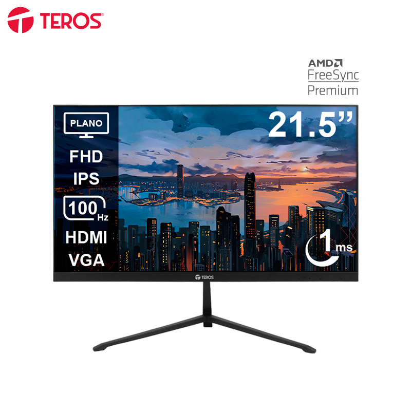 Monitor Teros TE-2128S 21.5" · Full HD IPS · 100 Hz · 1 ms