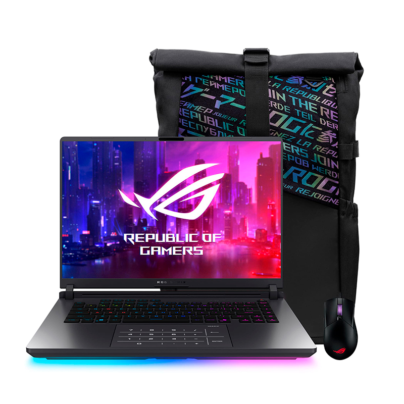 Laptop gamer ASUS ROG Strix G16 G615LP 16" · Core Ultra 9 290HX · 16 GB RAM · SSD 1 TB · RTX 5070