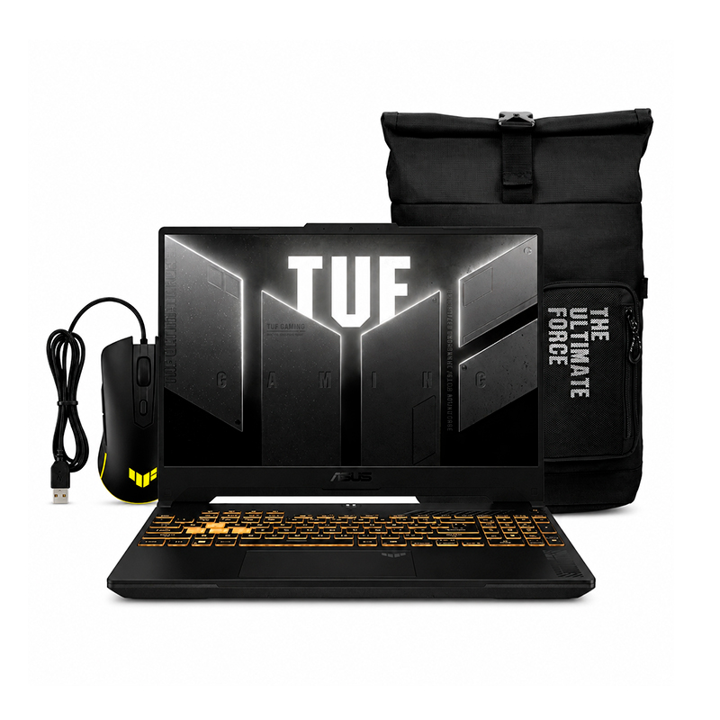 Laptop gamer ASUS TUF Gaming F16 FX607VJR 16" · Core 5 205H · 8 GB RAM · SSD 512 GB · RTX 3050 6 GB