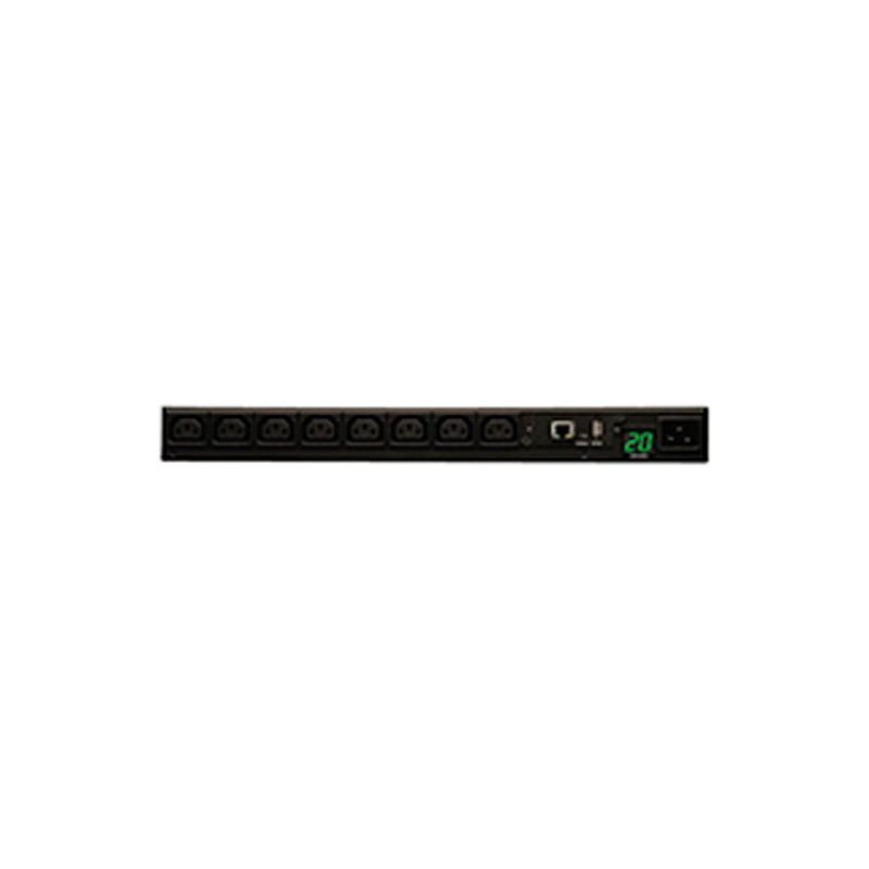 PDU monofásico monitoreado Tripp Lite PDUMNH20HV · 3.7kW · 8 salidas C13 · 1U