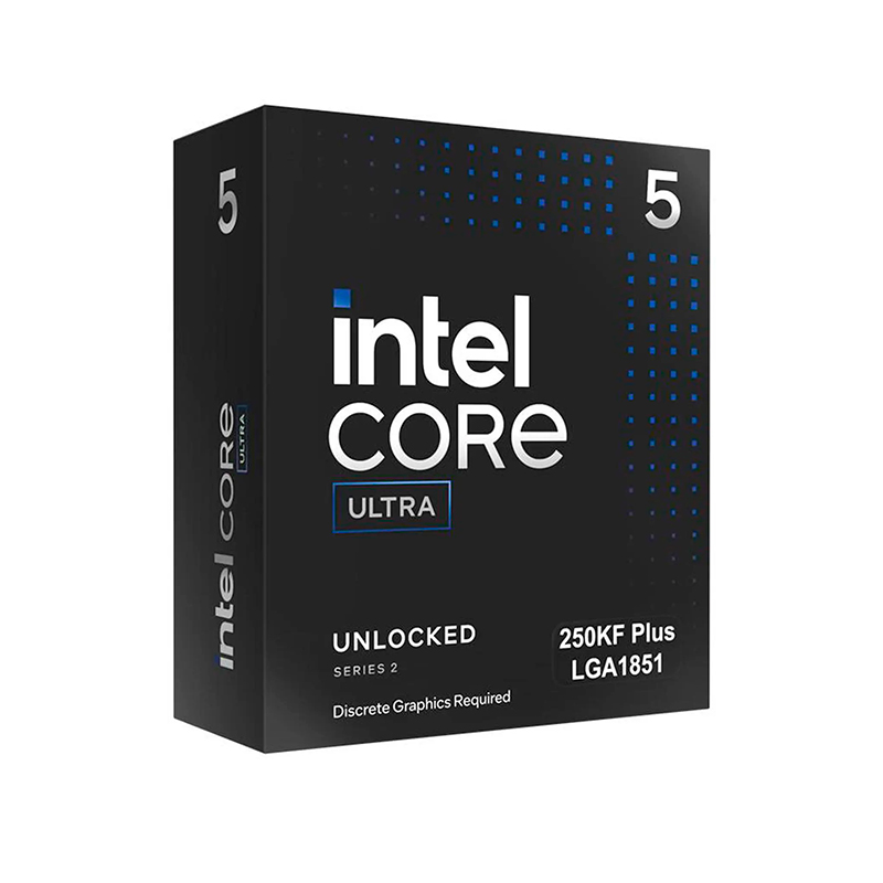 Procesador Intel Core Ultra 5 250KF Plus · 4.2/5.3 GHz · 30 MB caché · LGA1851