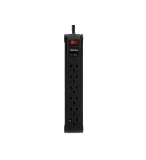 Regleta Forza FZ-PS-1006B · 6 tomas · Cable 3 m · Negro