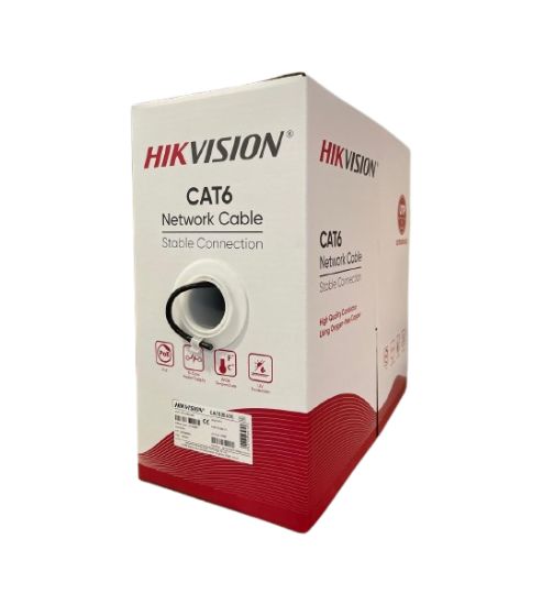 Rollo de cable Cat6 exterior Hikvision DS-1LN6-OUSPE · 4 pares