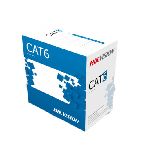 Rollo de cable Cat6 interior Hikvision DS-1LN6-UE-W · 4 pares