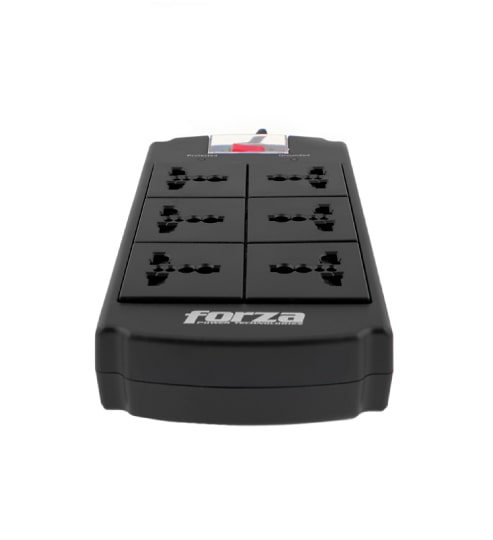 Supresor de picos Forza FSP-06MN · 6 tomas NEMA 5-15R · 220 V