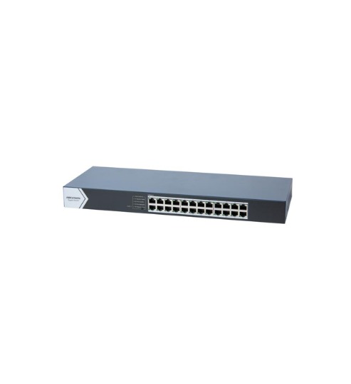 Switch Gigabit Hikvision DS-3E0524-E · 24 puertos · Metálico