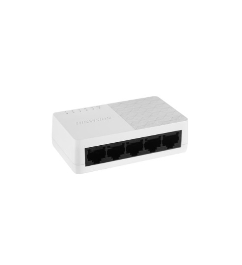 Switch Gigabit Hikvision DS-3E0505D-O · 5 puertos · Plástico