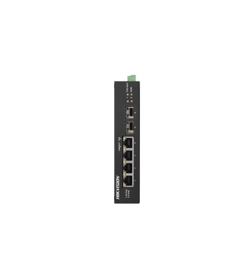 Switch industrial PoE Hikvision DS-3T0506HP-E/HS · 4 puertos