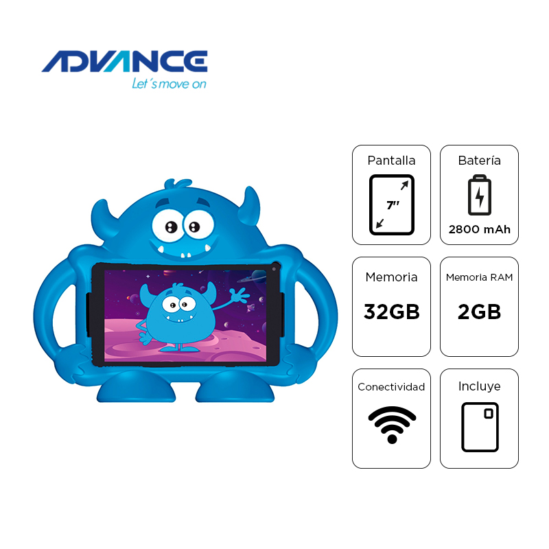 Tablet Advance Intro TR6965 7" · 2 GB RAM · 32 GB · WiFi · Azul