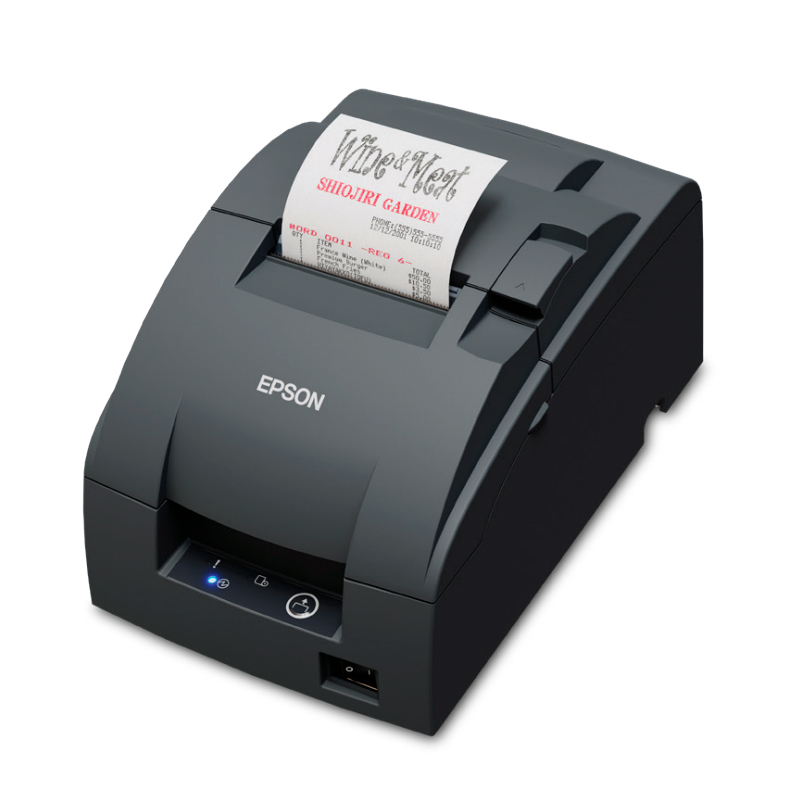 Impresora de cocina y recibos Epson TM-U220II · USB · Puerto para caja de dinero