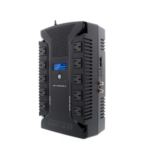 UPS Forza HT-1002LCD · 1000VA/500W · 10 tomas · 2 USB