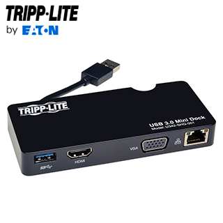 Dock Tripp Lite U342-SHG-001 · USB 3.0 · HDMI · VGA · Gigabit Ethernet